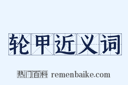 轮甲近义词是什么意思的图片